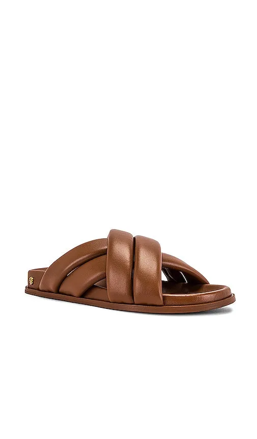 ANINE BING Lizzie Slides in Cognac