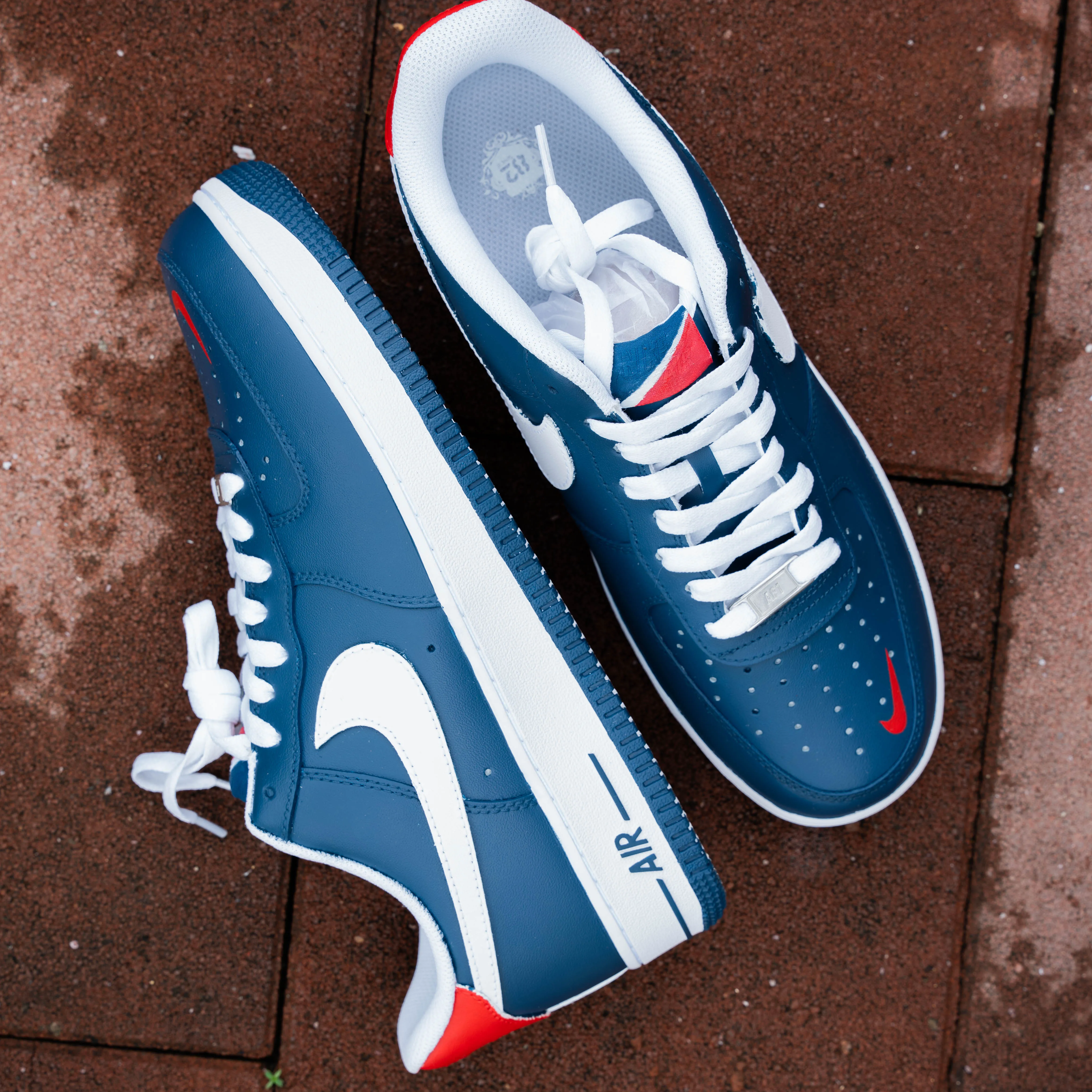 Blue White mix Custom Air Force 1