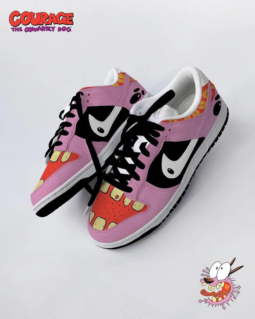 Cartoon Blue Purpie Orange Black Green Custom Air Force 1