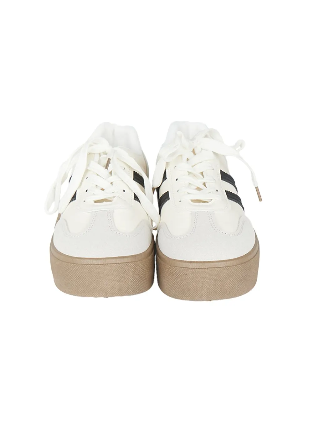 Faux Leather Trendy Sneakers CA510