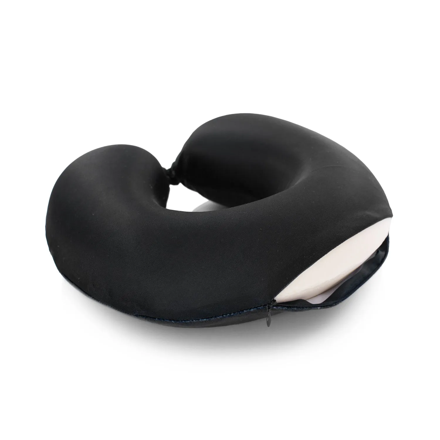 Memory Foam Travel Pillow - Black