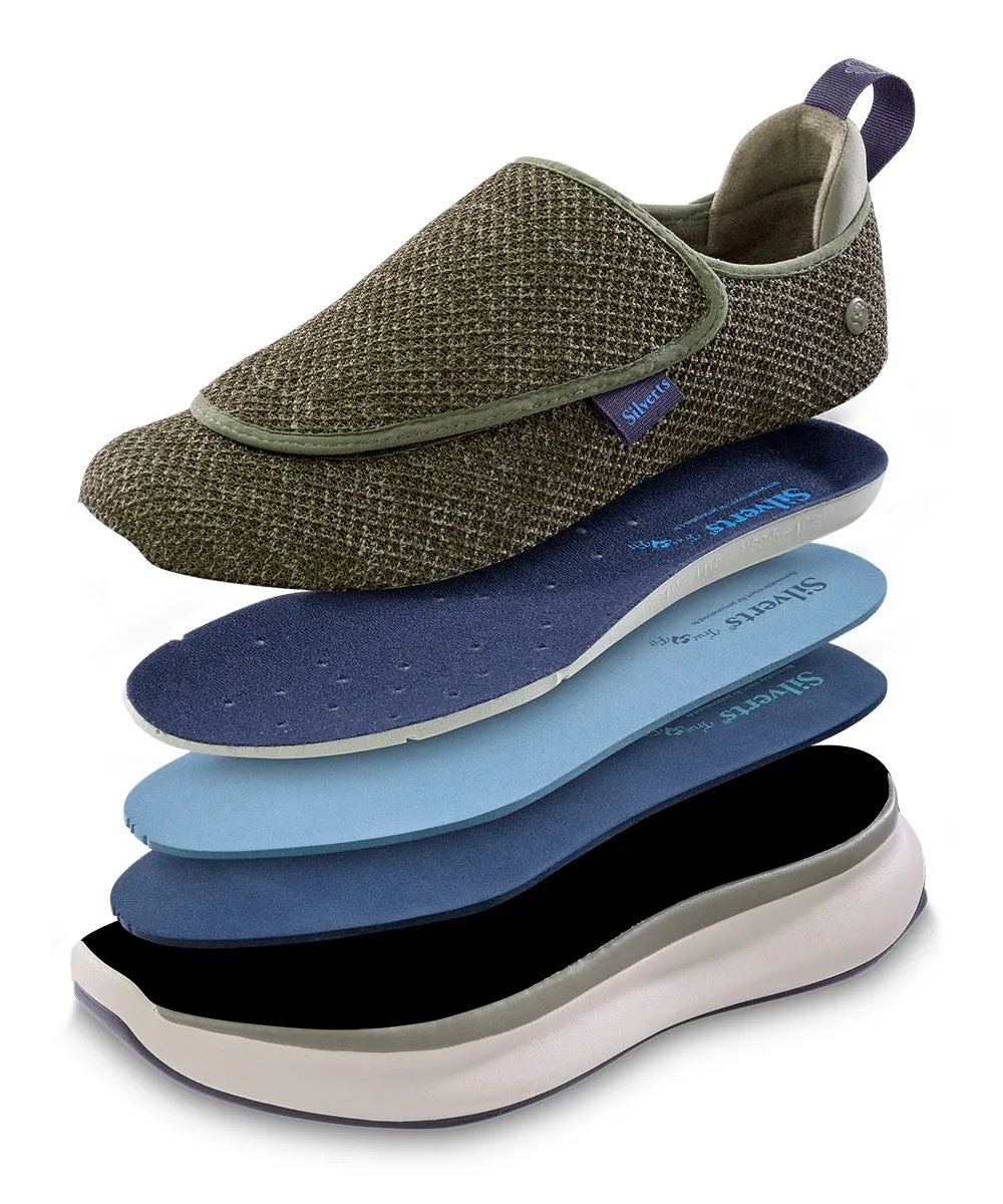 Men's Extra Wide Comfort Shoes with Easy Touch Closures - Best Walking Shoes for Seniors