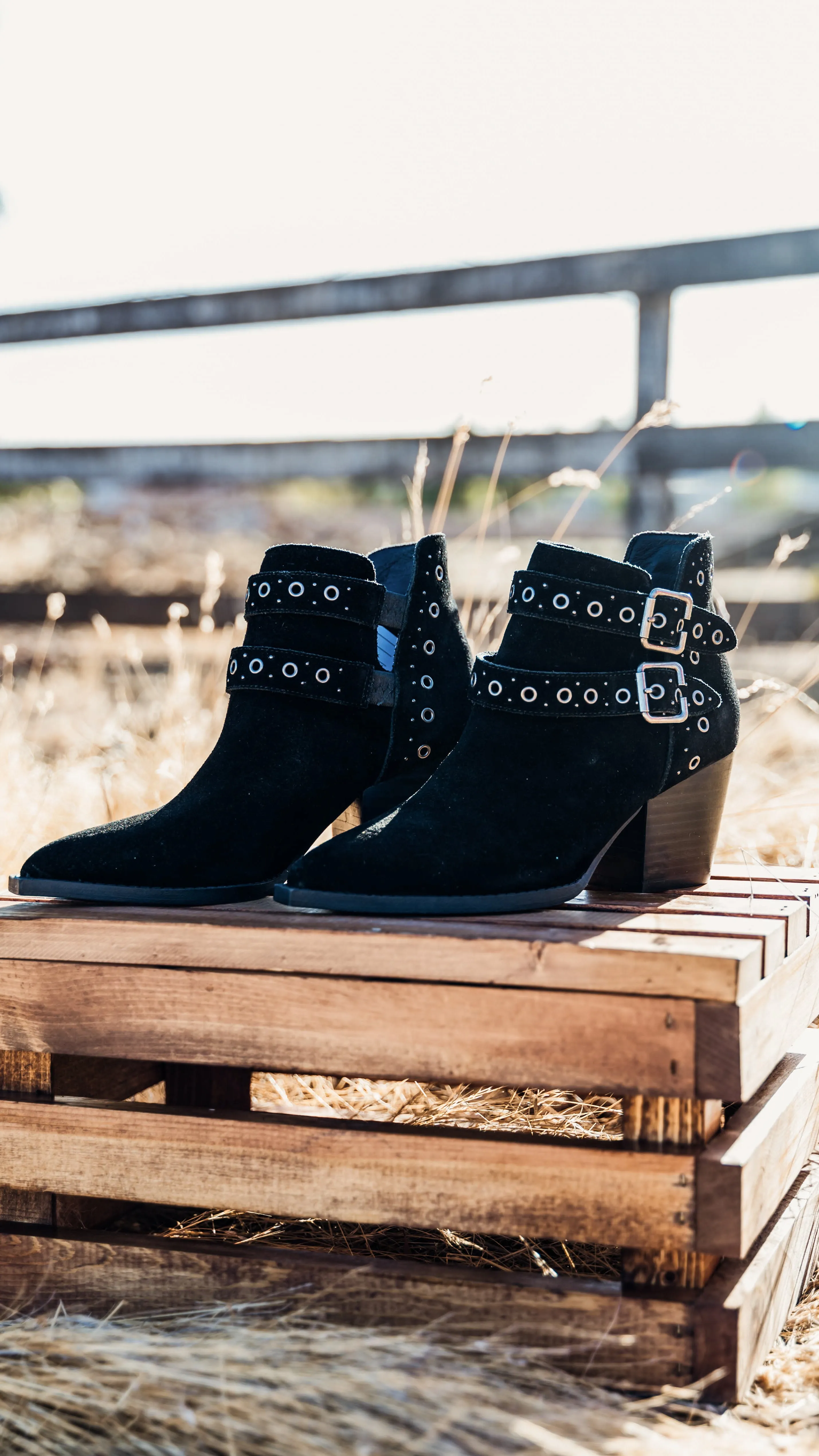 ONLINE EXCLUSIVE Elsa Leather Ankle Boot in Black