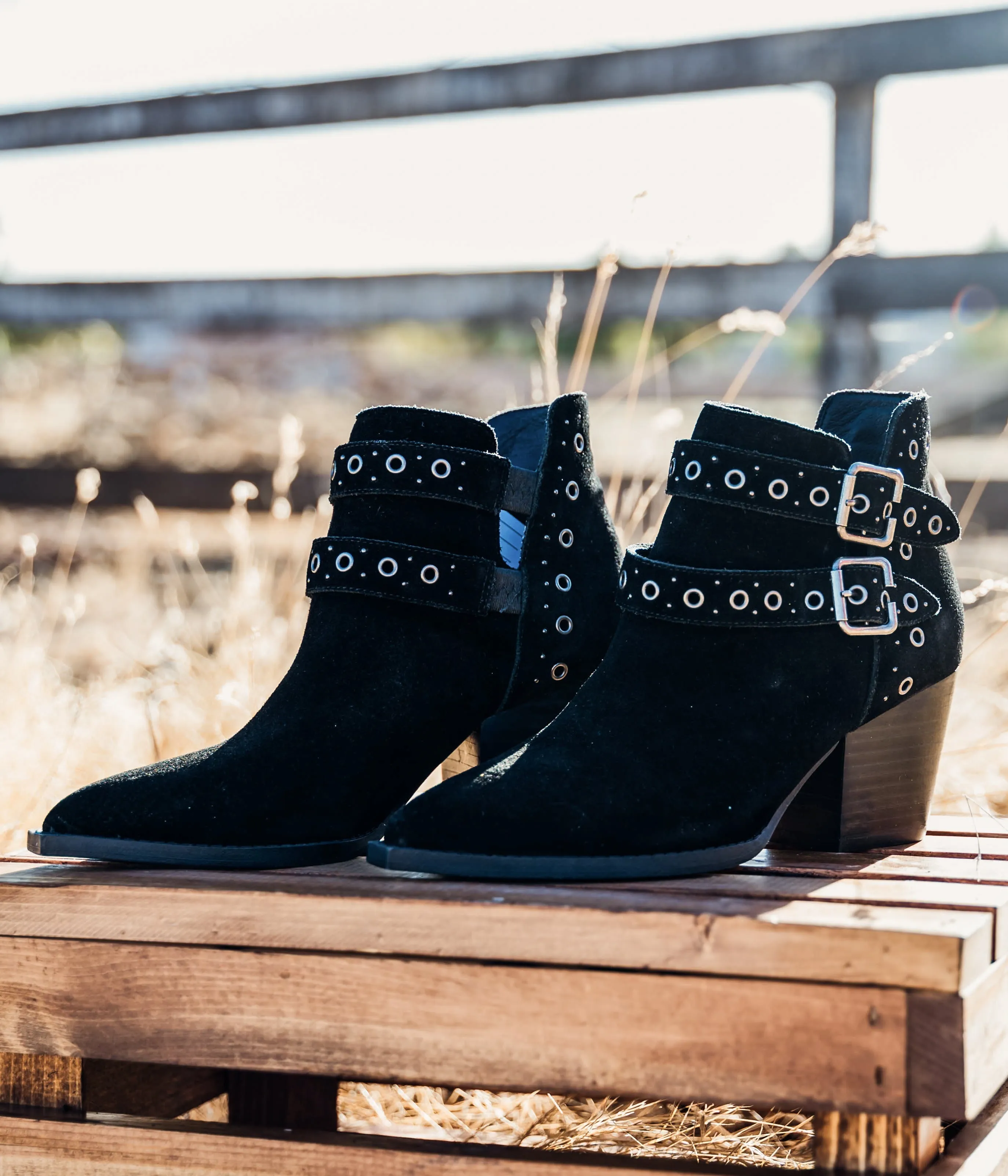 ONLINE EXCLUSIVE Elsa Leather Ankle Boot in Black