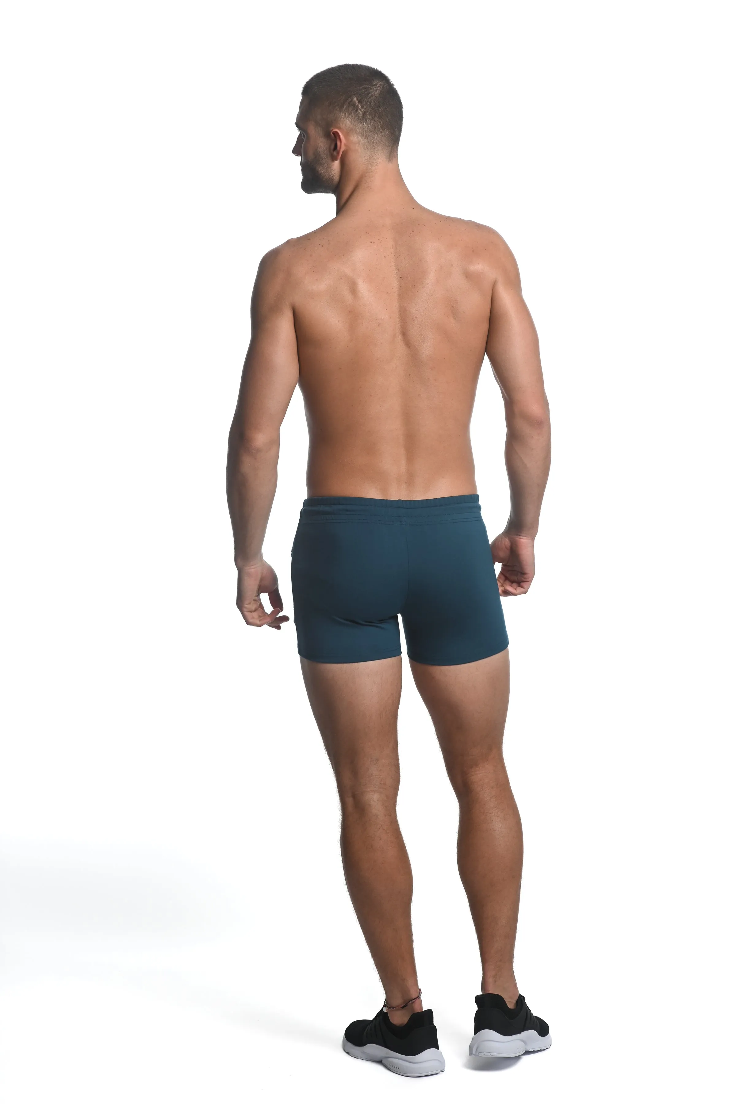 PETROL VAULT GYM-TECH 3.5" INSEAM STRETCH SHORTS W/ HEAT WELD ZIPPERS ST-10500