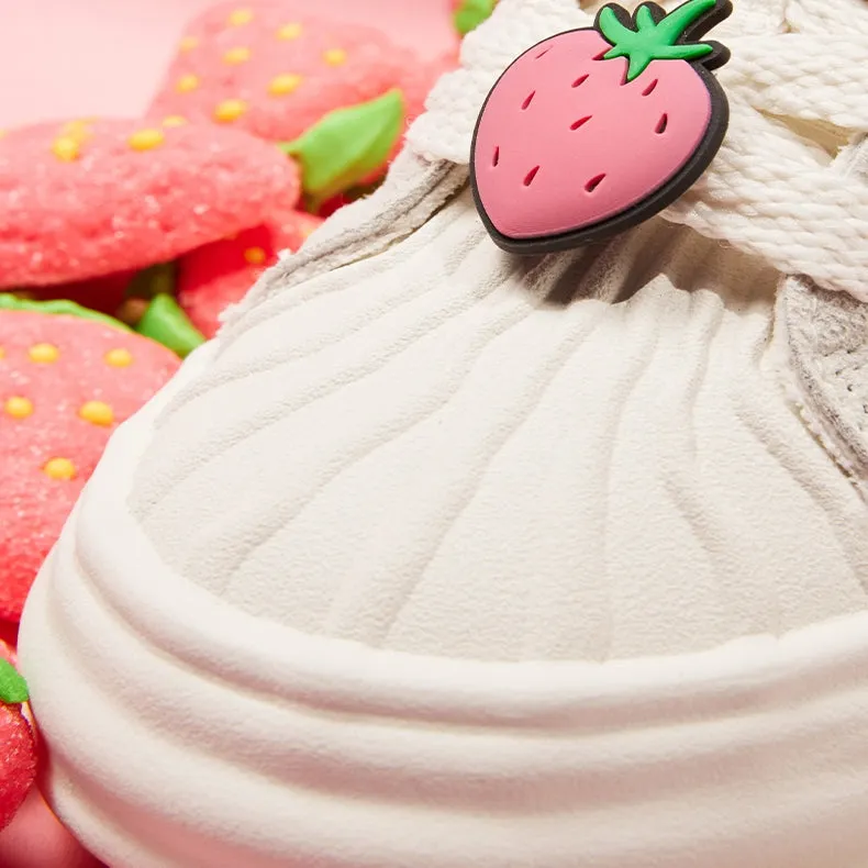 Pink Bear Embroidered Sneakers