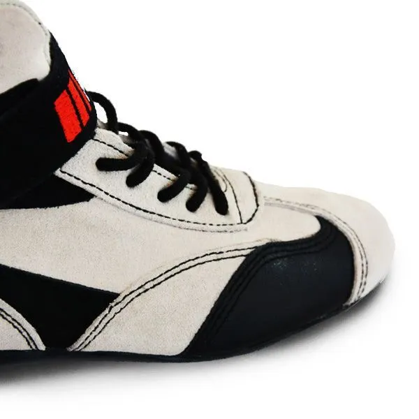 RRS FIA Fireproof Racing Boots - White