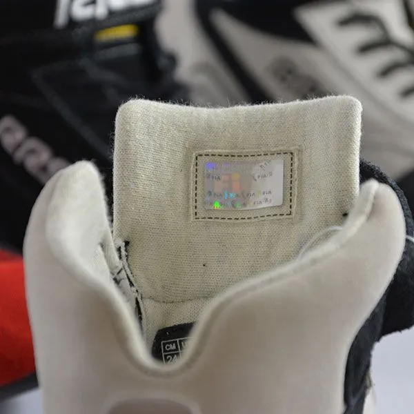RRS FIA Fireproof Racing Boots - White