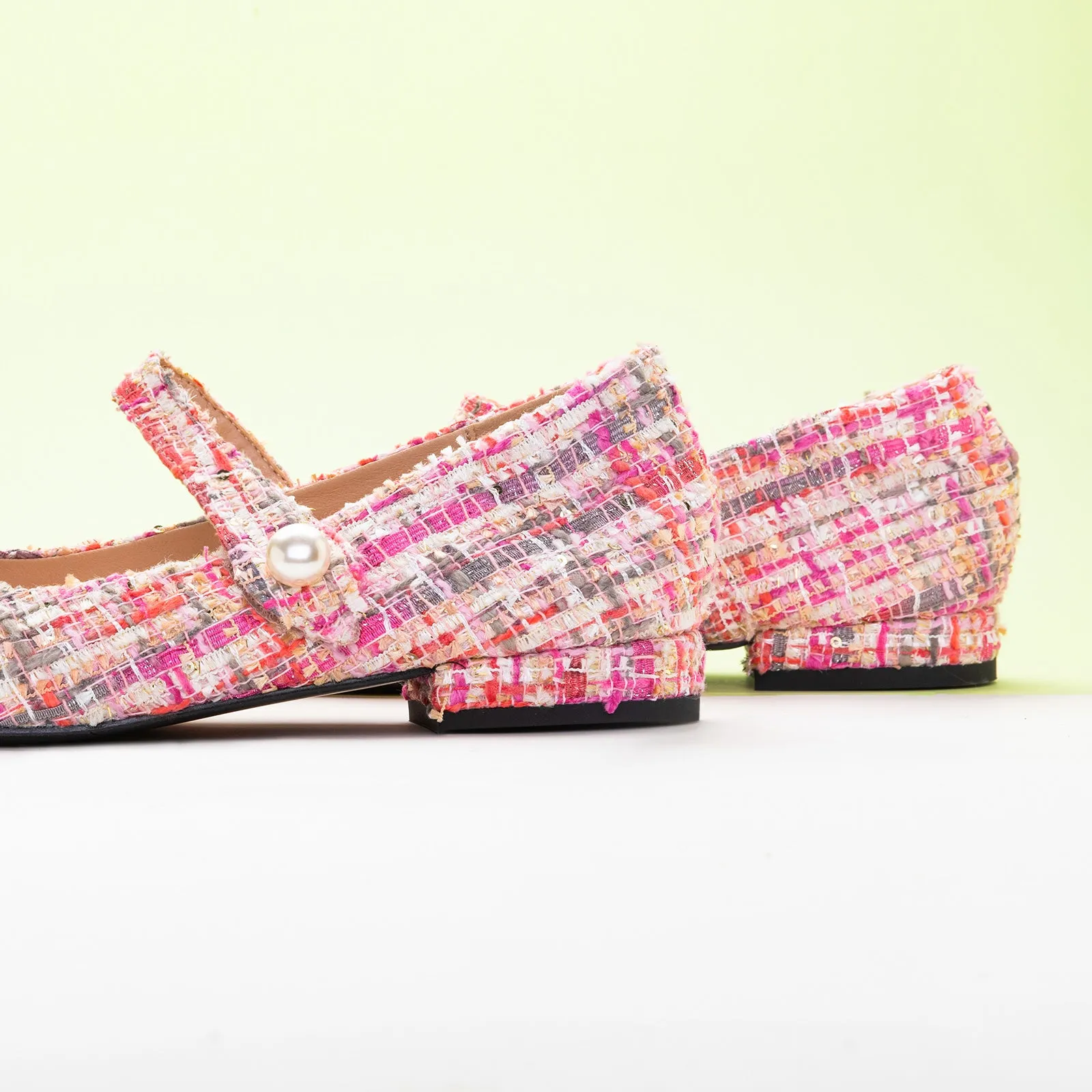 Single-Strap Tweed Mary Jane (Clara)