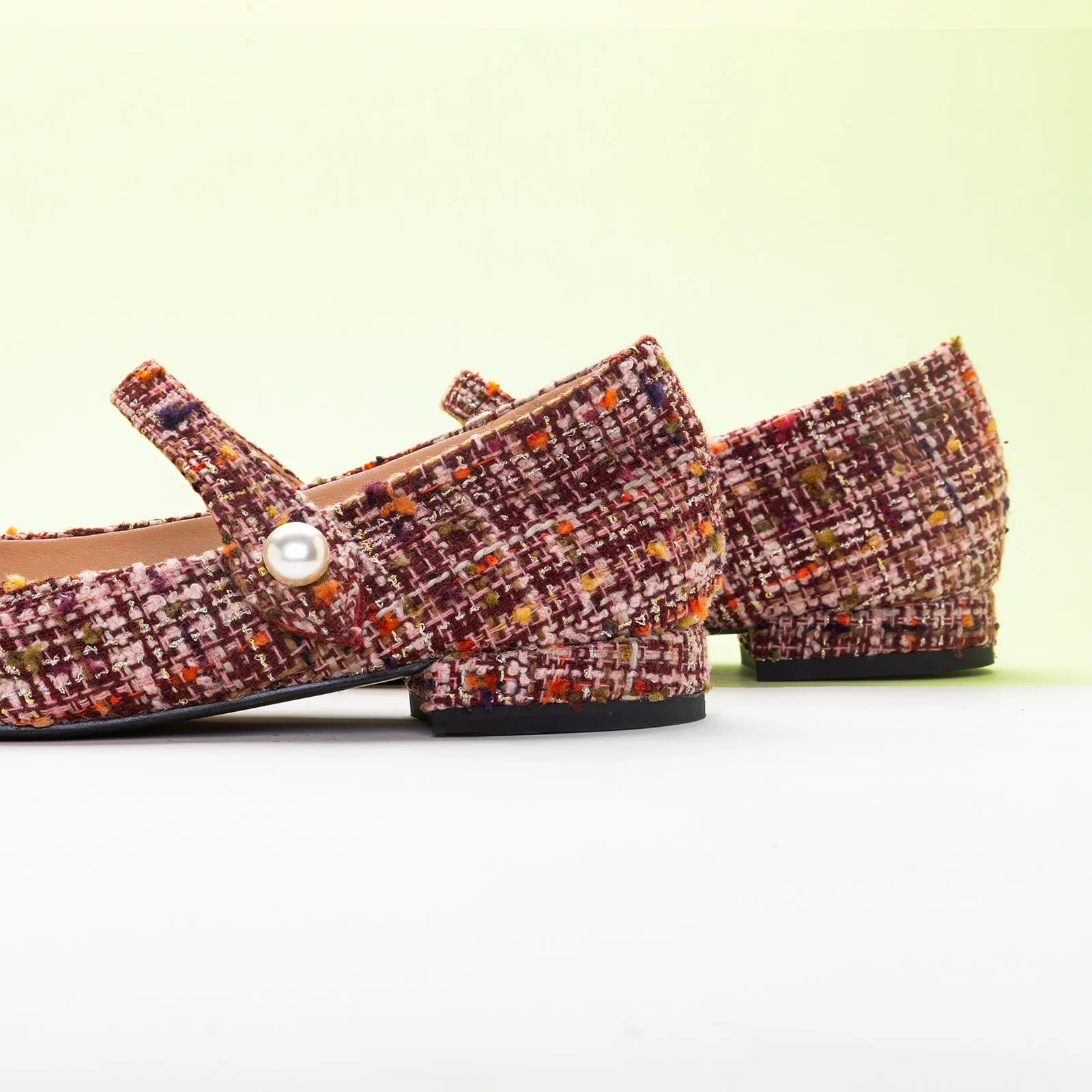 Single-Strap Tweed Mary Jane (Clara)