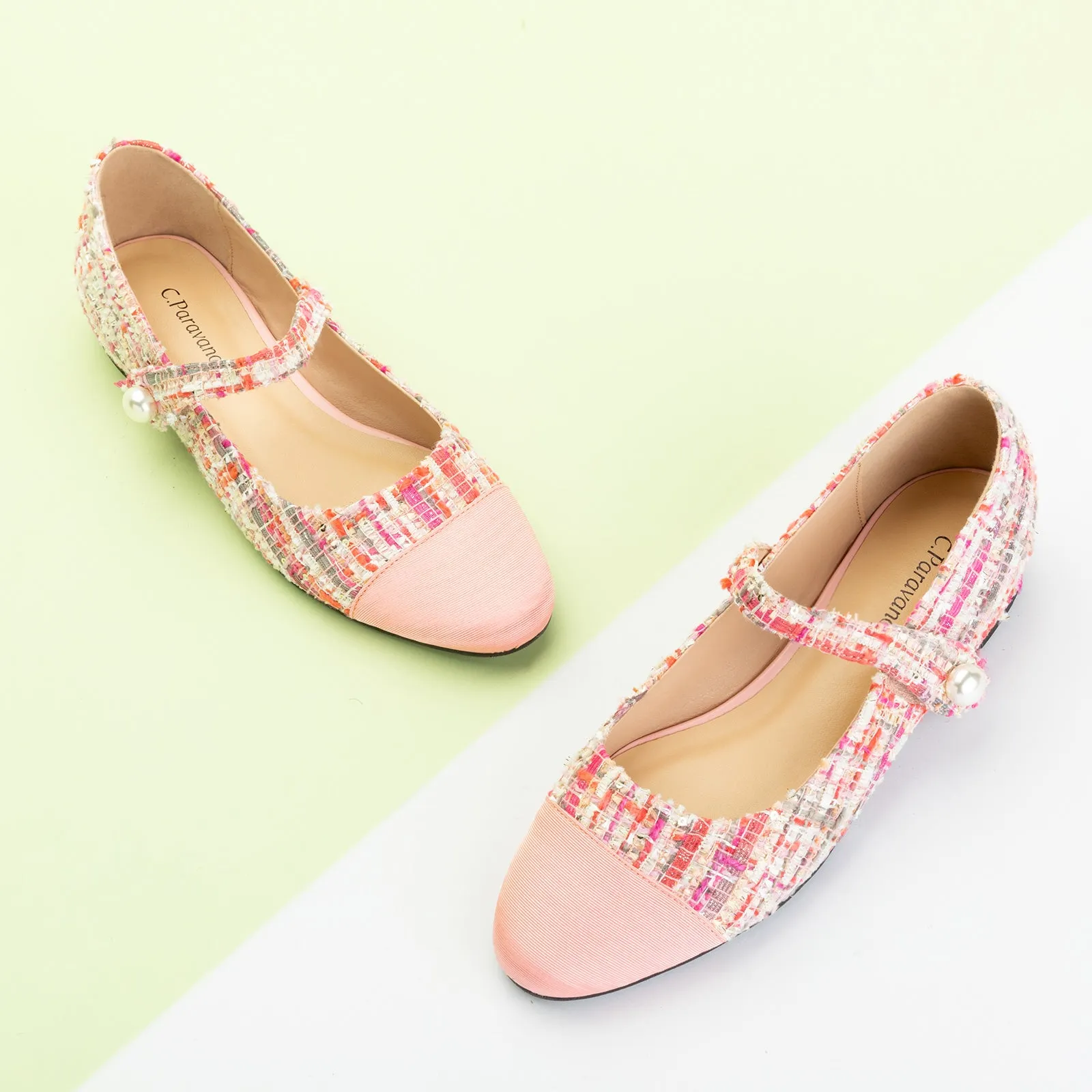 Single-Strap Tweed Mary Jane (Clara)