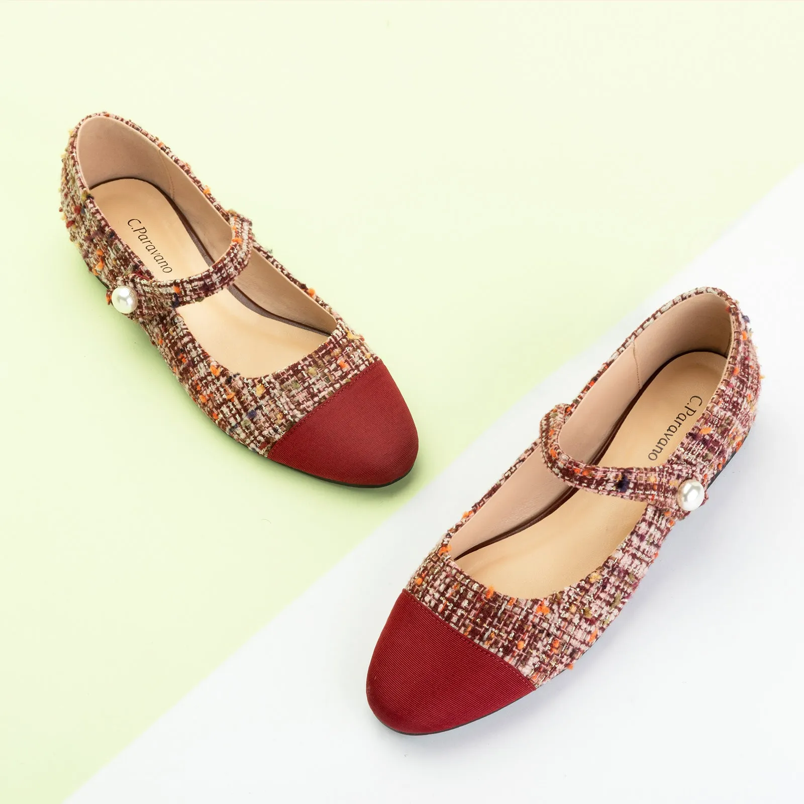 Single-Strap Tweed Mary Jane (Clara)