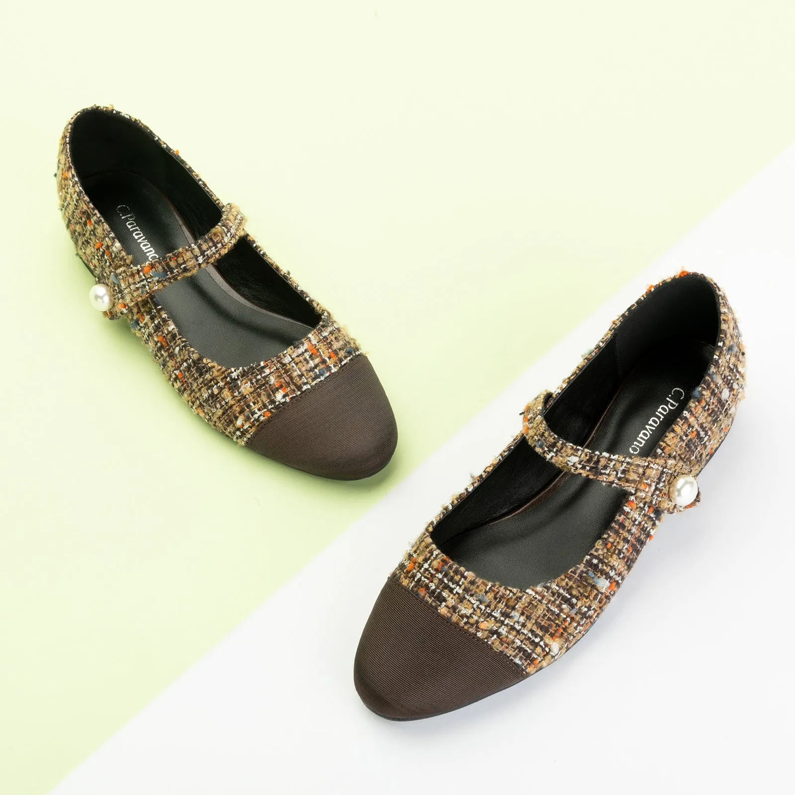 Single-Strap Tweed Mary Jane (Clara)