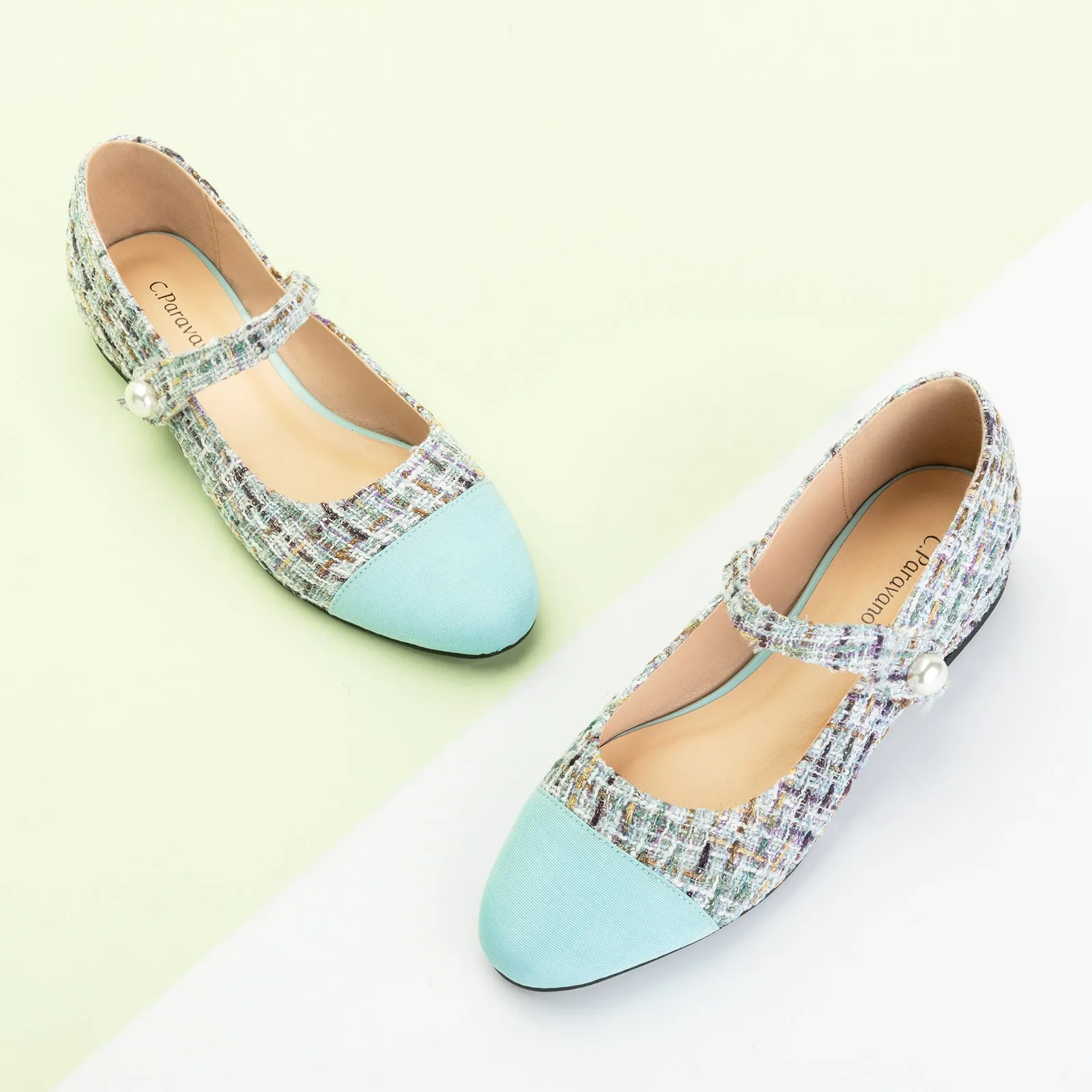 Single-Strap Tweed Mary Jane (Clara)