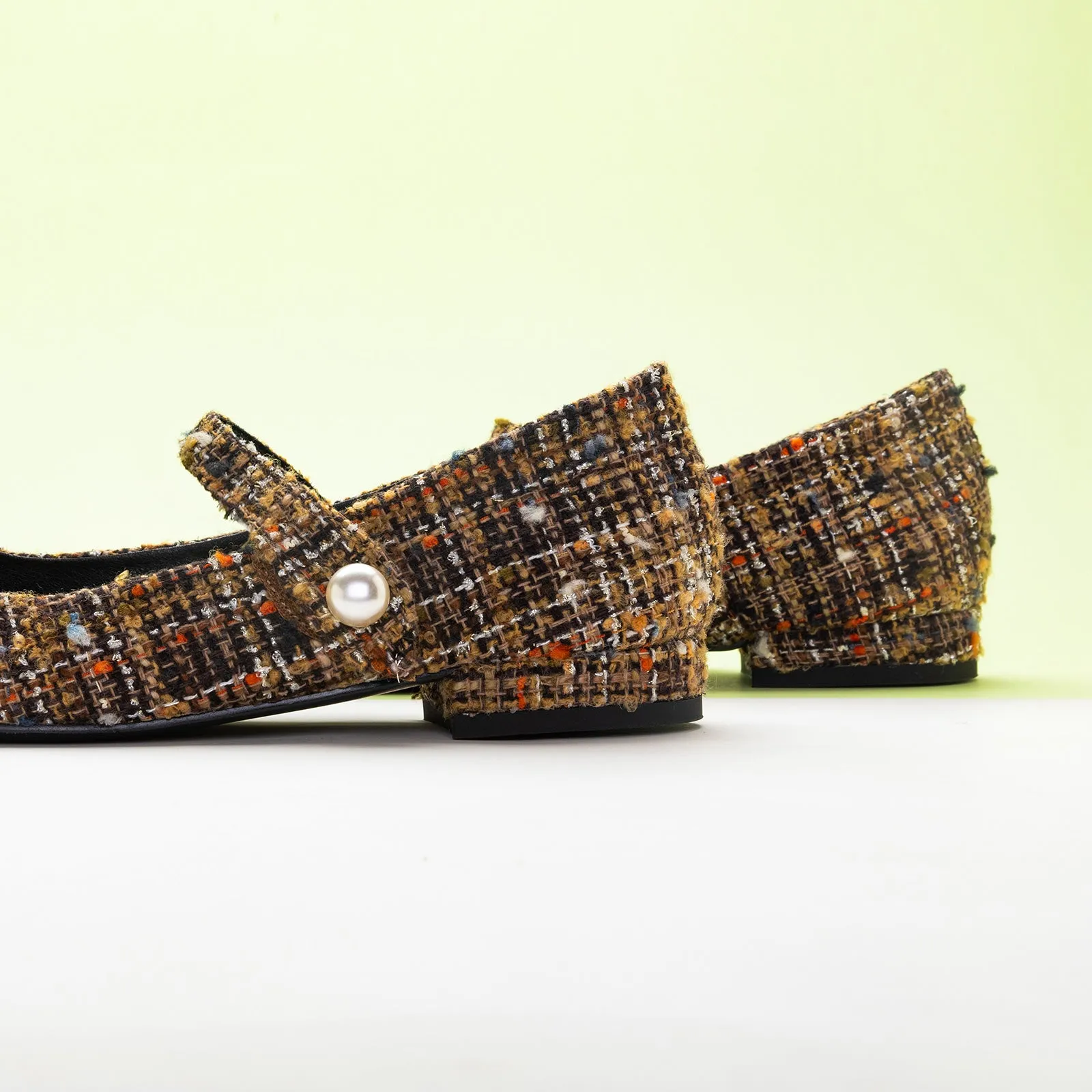 Single-Strap Tweed Mary Jane (Clara)