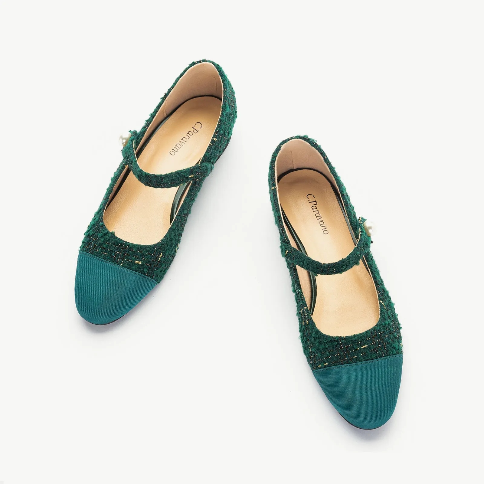 Single-Strap Tweed Mary Jane (Clara)