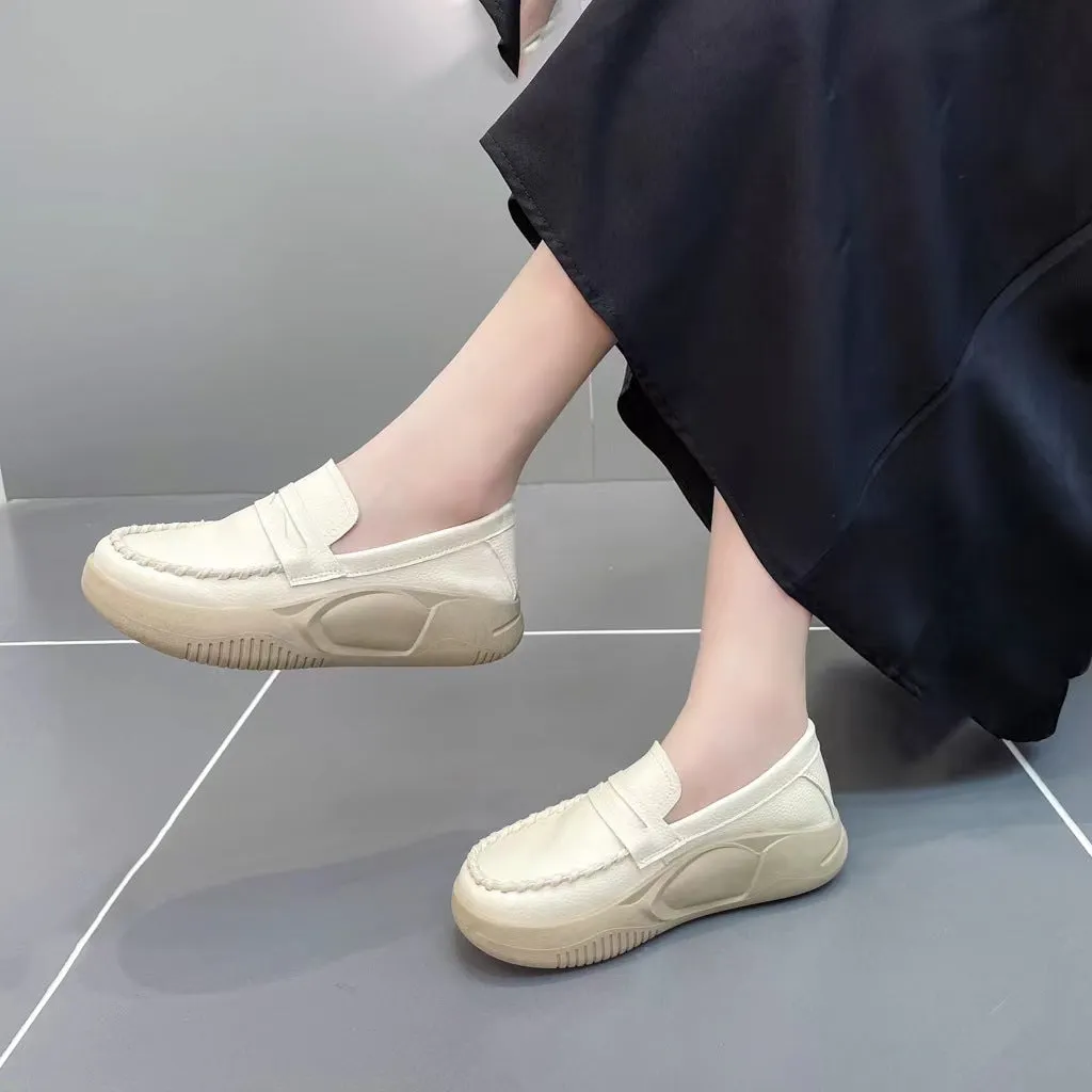 Soft Thick Soled Leisure Loafers