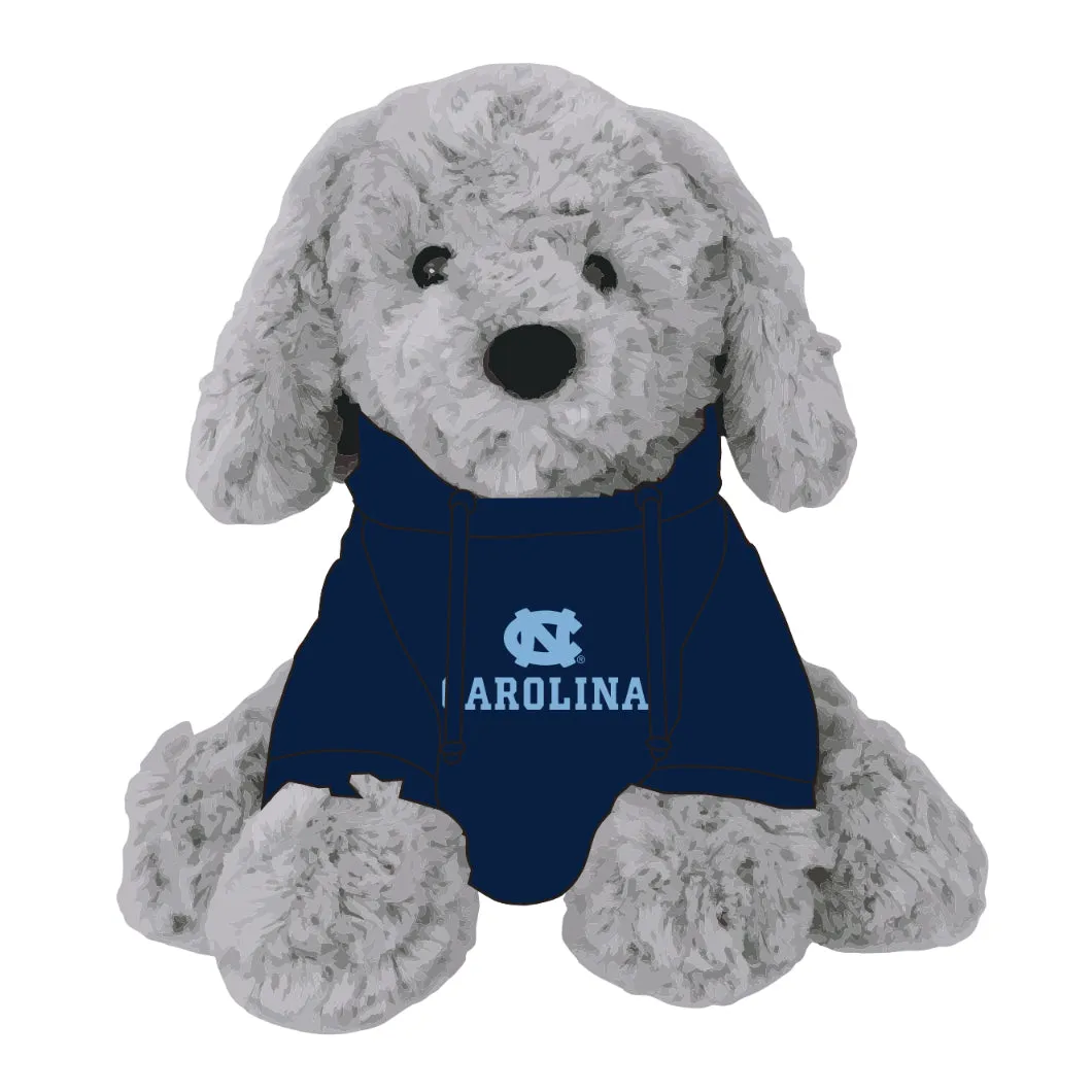 Spirit Products UNC Elliott Grey Dog Plush w/ Navy Hood