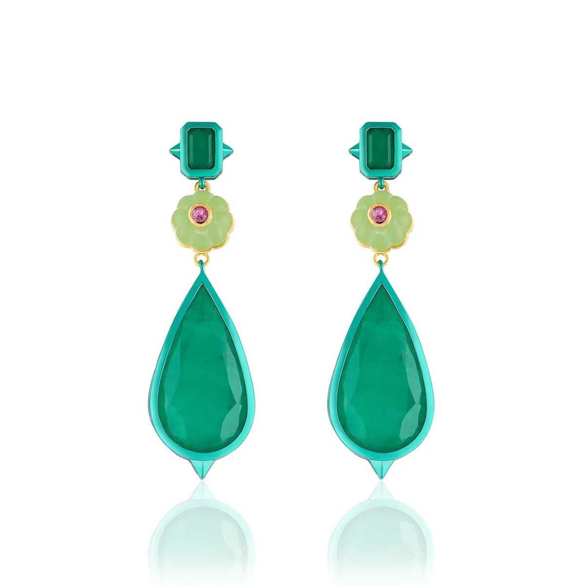 Verdant Whimsy Dangler Earrings