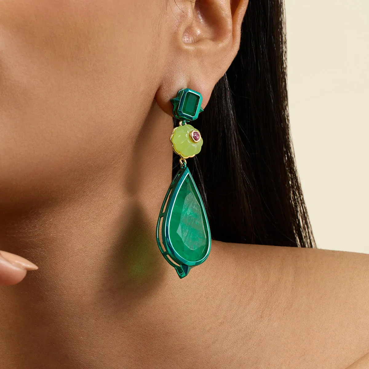 Verdant Whimsy Dangler Earrings