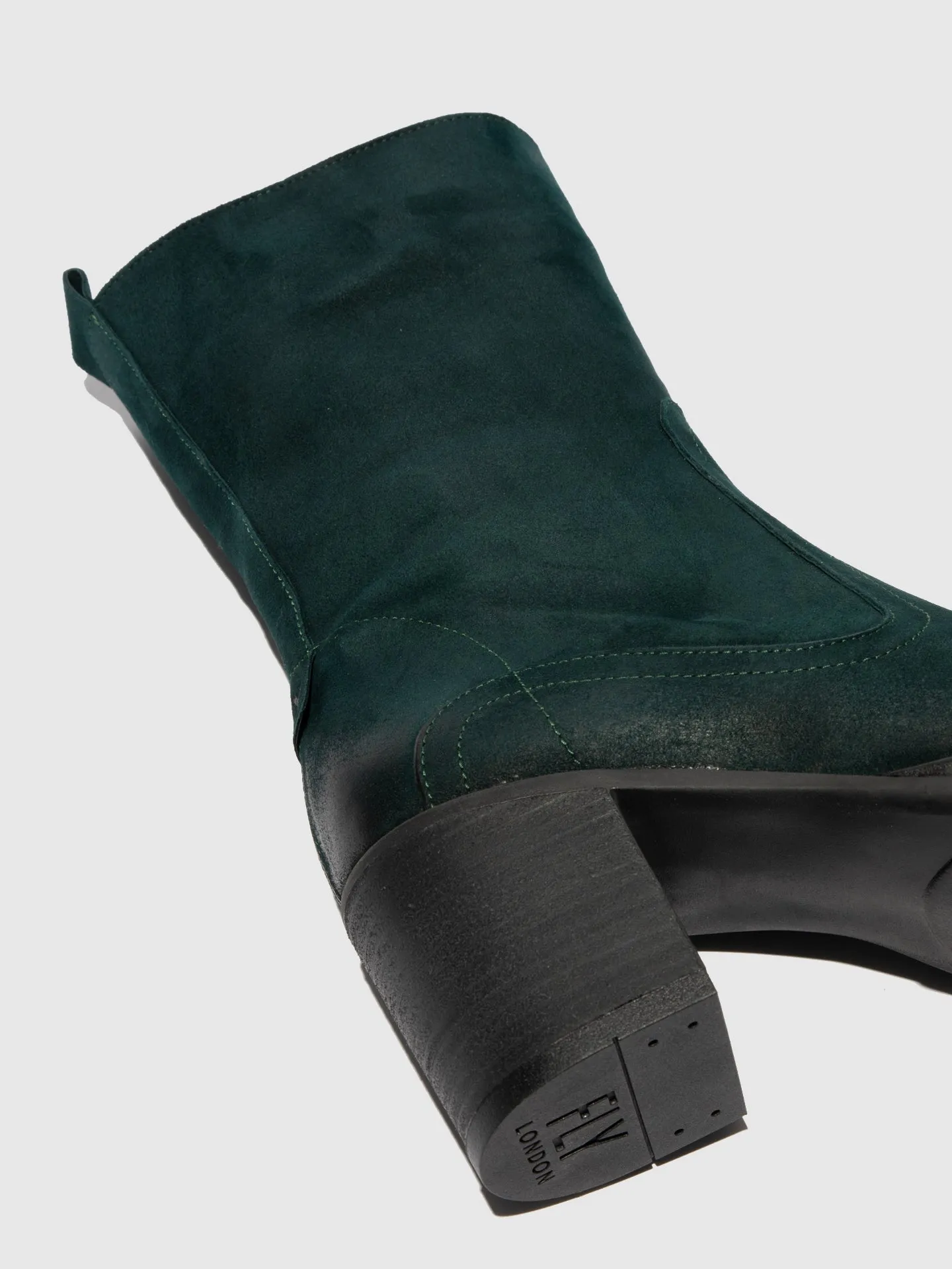 Zip Up Ankle Boots BORE072FLY RANCH DK. PETROL