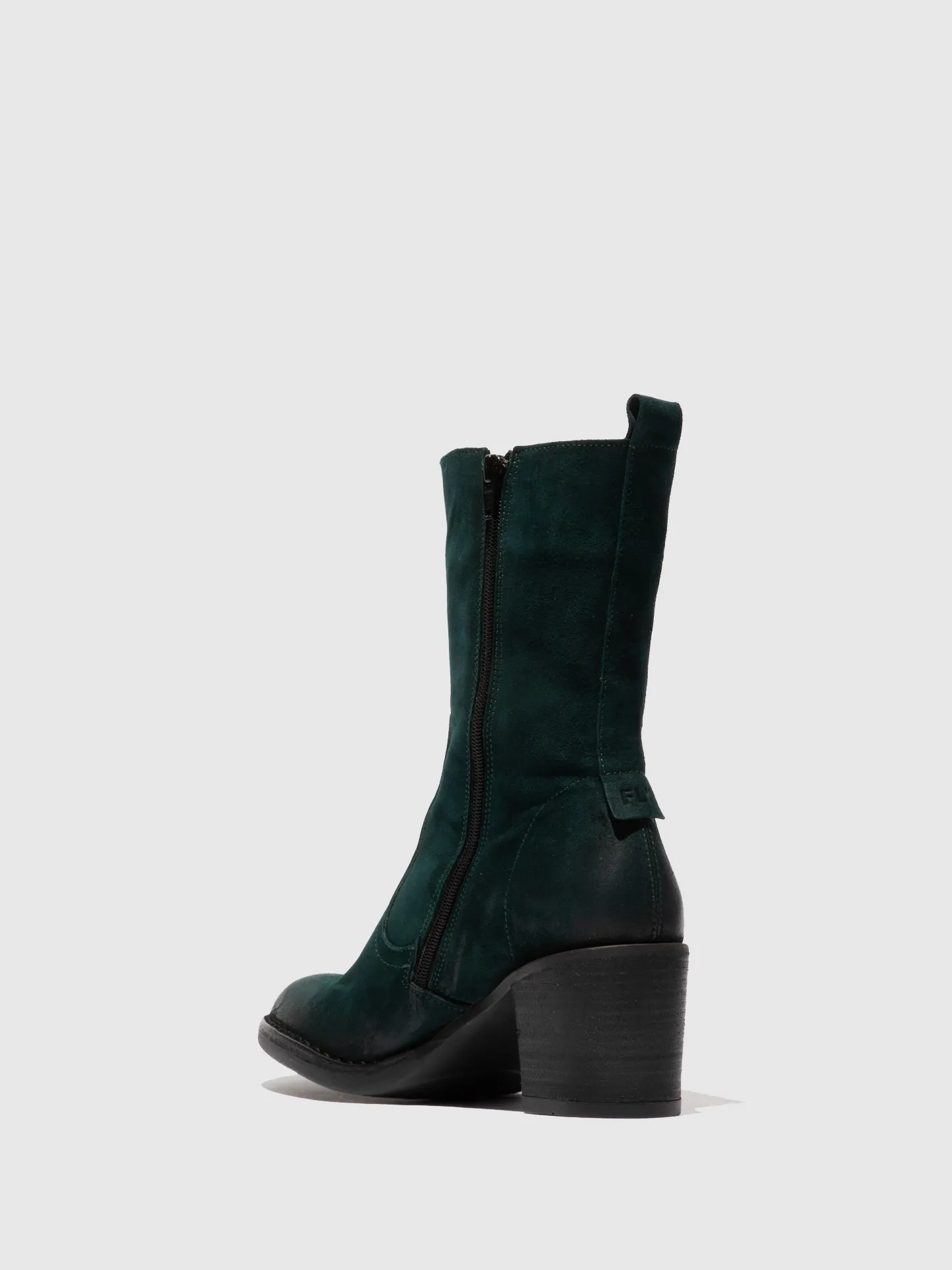 Zip Up Ankle Boots BORE072FLY RANCH DK. PETROL